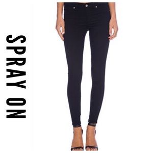 💕 Spray On Black Denim Skinny Jeans